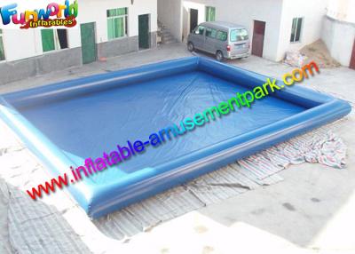 China Plato 0.9mm PVC Blue Intex Inflatable Swimming Pools For Kids / Adults for sale