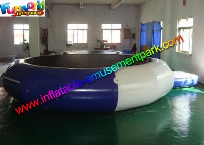 China Plato Durable Inflatable Water Toys Jumping Trampoline With Small Platform for sale