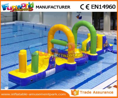 China 0.55 MM PVC Tarpaulin Inflatable Water Toys / Inflatable Obstacle Course For Water Park for sale
