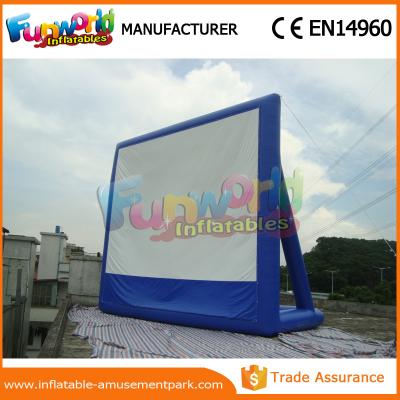 China Portable Inflatable Backyard Movie Screen Outdoor Games Inflatable Billboards for sale