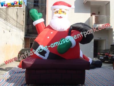 China Decoraciones inflables gigantes de la Navidad de Papá Noel al aire libre en venta