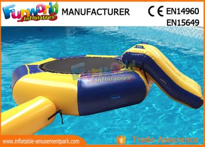 China Great Fun Inflatable Floating Water Toys Jumping Pad , 15 Foot Water Trampoline for sale