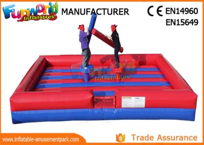 China PVC Tarpaulin Inflatable Sports Games / Gladiator Duels Blow Up Jousting Arena for sale