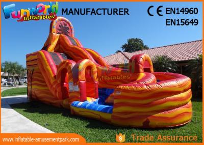 China Waterproof Giant Outdoor Inflatable Hurricane Water Slide With Digital Printing for sale