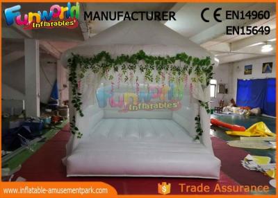 China White Jumper Inflatable Wedding Bouncy Castle With 1 Year Warranty for sale
