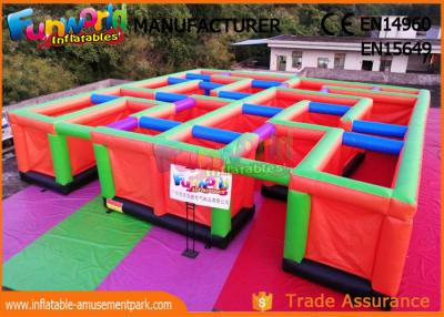 China Adults Games 0.55mm Vinyl Inflatable Haunted House / Blow Up Maze for sale