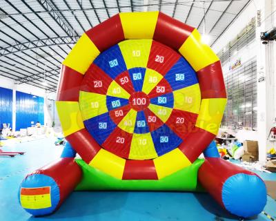 China Party Interactive Game Colorful Inflatable Football Goal For Backyard for sale