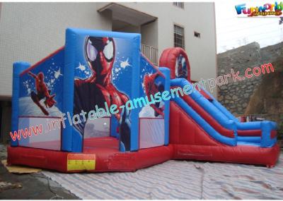 中国 スパイダーマンを持つ子供のためのカスタマイズされた党屋外の膨脹可能な警備員のスライド 販売のため