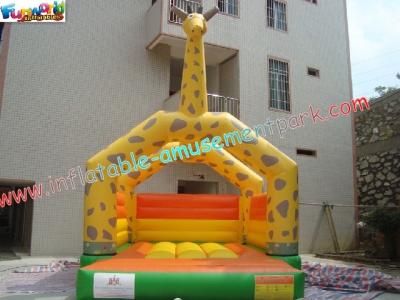 China Kids Outdoor Inflatable Giraffe Bouncy And Jumping Castle Commercial Bouncy Castles for sale