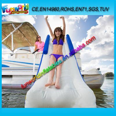 China 0.9mm PVC Tarpaulin Outdoor Inflatable Floating Slide For Sea for sale