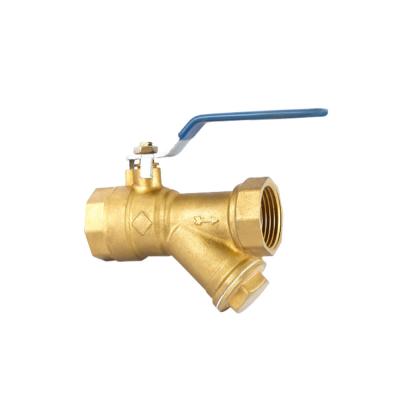China three way Brass Ball Valve with Long Handle Female Thread for sale