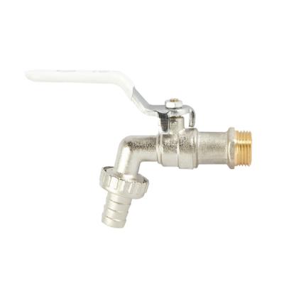 China Indonesia washing faucet china low price selling brass bibcock tap with abs handle for sale