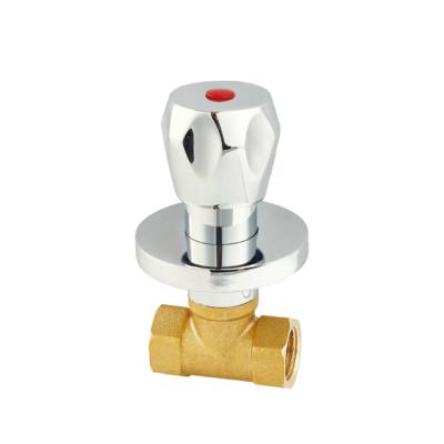 China Normal Temperature Forged Brass stop water valve With Zinc Handle for sale