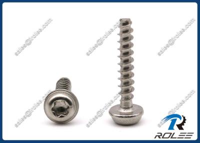 China 304/316/410 Stainless Steel Torx Round Washer Head PT Thread Tapping Screws for sale