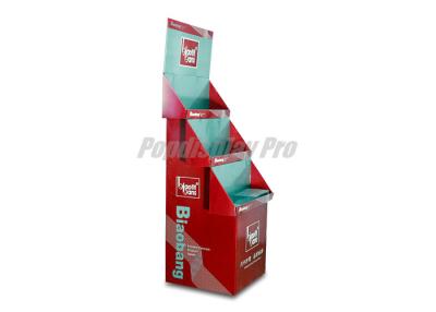 China Full Color Printed Cardboard POS Displays Eye - Catching Strong Impact Resistance for sale