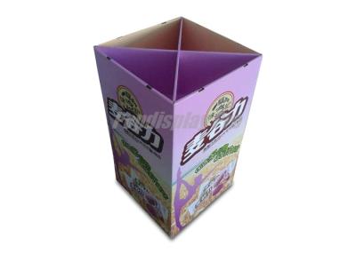 China Eye Catching Candy Cardboard Dump Bins Square With Cross Dividers for sale