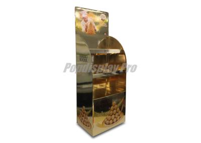 China Ojo - atracción de las exhibiciones de la posición de la cartulina, exhibición de oro del punto de venta del chocolate de Ferrero en venta