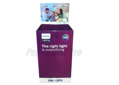 China Household Led Light Simple Cardboard Dump Bins for Merchandising at Retail Stores Sample Available for sale