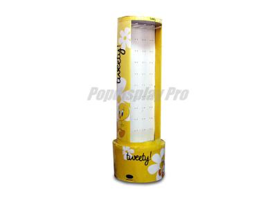 China Rigid Recyclable Cardboard Merchandising Displays Round Base With 40 Hooks for sale