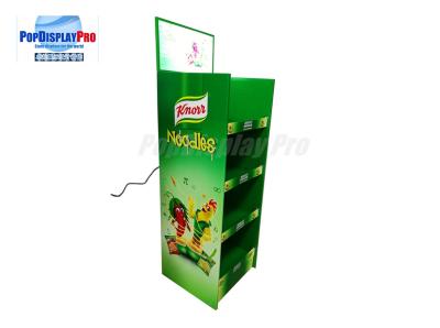 China Venda visual da loja da exposição da prateleira do cartão da impressão de CMYK para macarronetes de Knorr à venda