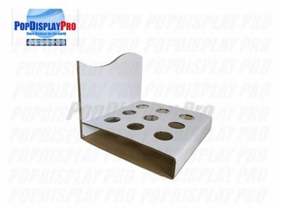 China Beverage PDQ Tray Display 9 Hole Dividers Recyclable Corrugated Cardboard Paper for sale