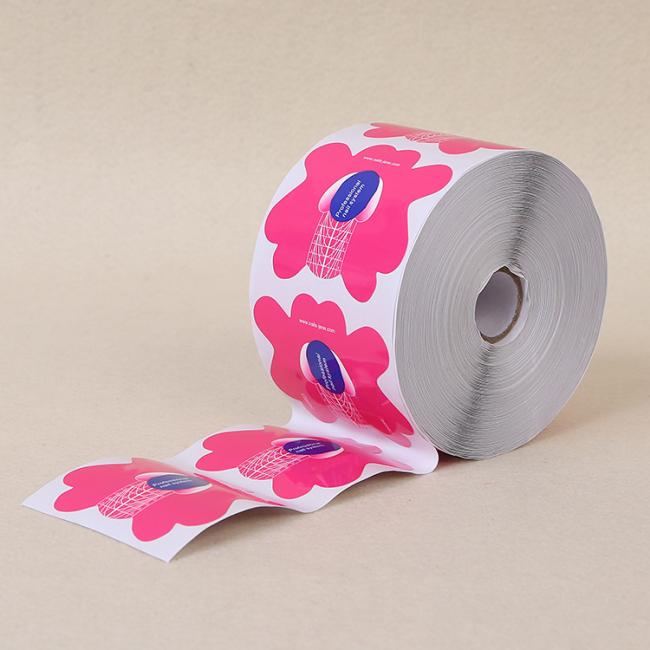 Custom logo Free Samples Paper Stickers Rolls UV Gels Hand Made Acrylic Butterfly Extension Nail forms