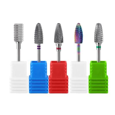 China High Quality Nail Drill Bits Tungsten Steel Grinding Head For Nail Gel Sharpener for sale