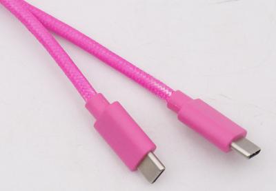 China Rainbow Wire Braided Usb Cell Phone Cable Usb 2.0 Charging Cable 480Mbps for sale