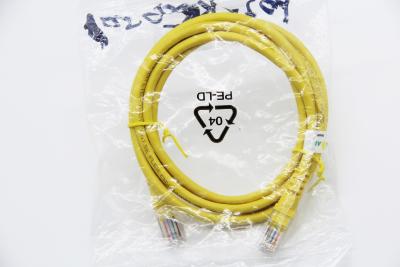 China 1Gbps Cat6 Networking Cable Yellow 250MHz Ethernet Patch Cable RJ45 PVC Jacket for sale