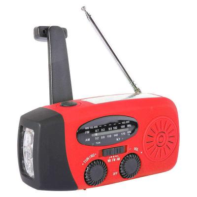 China Hand Crank Waterproof Emergency Radio , Outdoor AM FM Internet Radio With LED Flashlight for sale