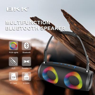 China Customized 10W Portable Bluetooth Speaker Battery Powered With RGB Lights for sale
