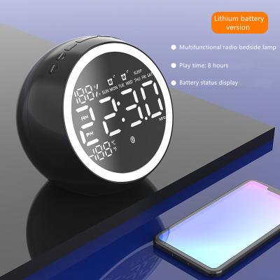 China Small Bluetooth Portable Clock Radio With Dual Alarm Function for sale