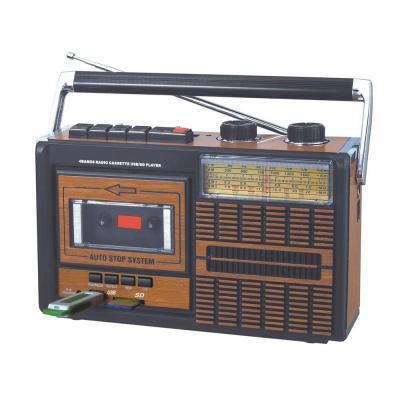 China DC 6V Portable Radio Player With Tape Playback Recording multifunctional for sale