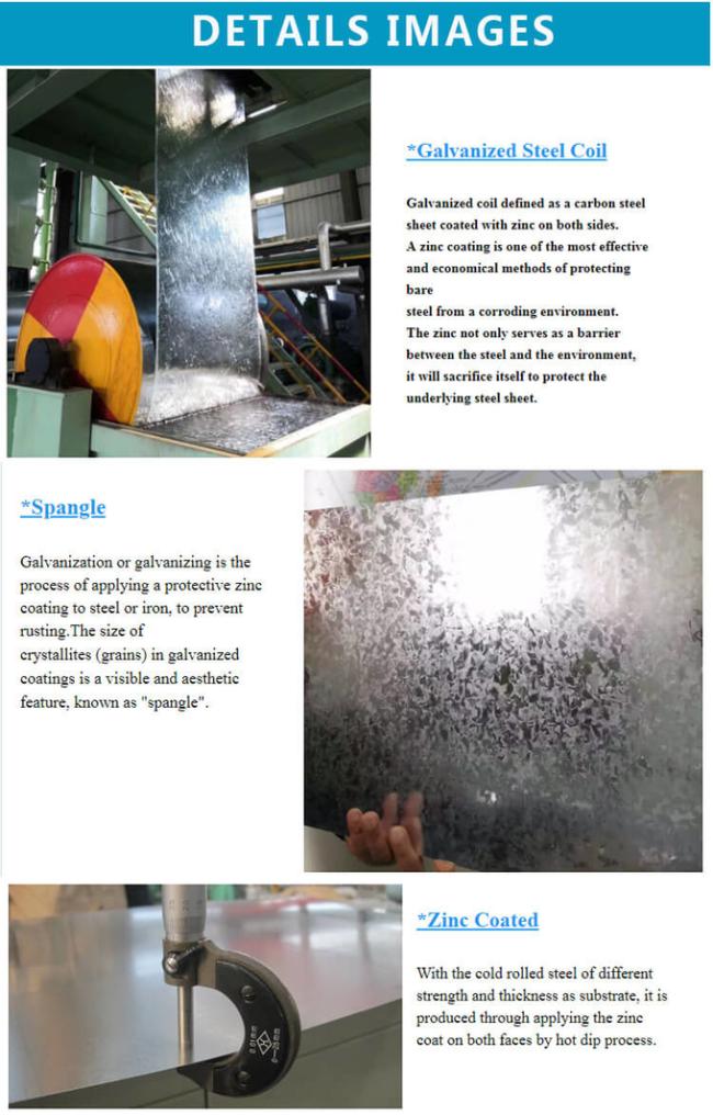 Galvanized Steel Sheet Coil 3.0mm Z275 Thick Zero Spangle Hot Dipped Zinc Coated 3