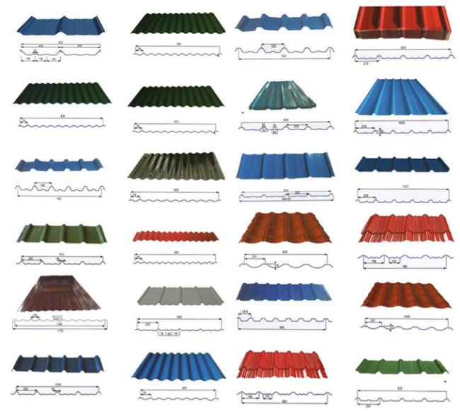 ISO 18001 Color Coated Roofing Sheet 7-30um Colour Sheets Super High Strength 2