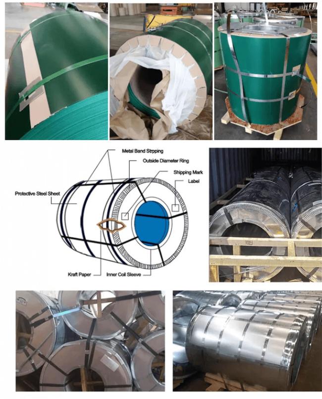 Pre Painted Galvanized Steel Coil 600 - 1250MM Corrosion Resistance Property 4
