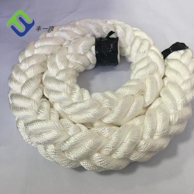 China Diameter 40mm 8 Strand Polyester Rope Multifilament Rope Used For Ships for sale