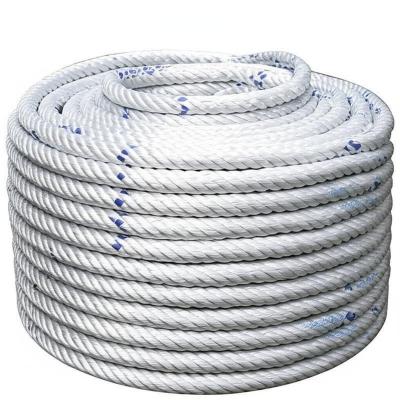 China 64mm UHMWPE Marine Mooring Rope Double Braided Polyester Cover for sale
