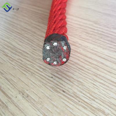 China Outdoor Combination 16mm Nylon Rope 6 Strand With Steel Core for sale