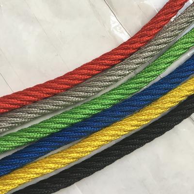 China Cuerda 16m m de la combinación de la cuerda del equipo del patio de 6 filamentos que sube en venta