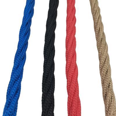 China 4 Strand 16mm Combination Rope Polyester Playground With Wire Core for sale
