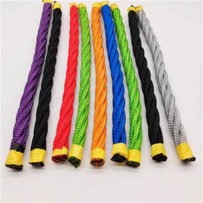 China 4 Strand Polyester Combination Rope UV stabilized With Steel Core for sale