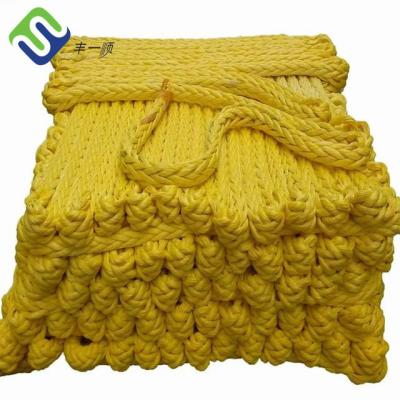 China Floating HMPE Mooring 12 Strand Uhmwpe Rope Braided Marine 28mm - 96mm for sale