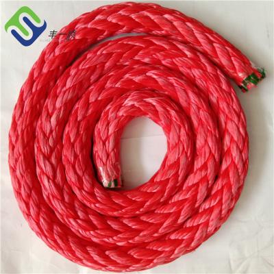 China Ship Mooring 12 Strand Uhmwpe Rope 28mm - 96mm Pre Stretched for sale