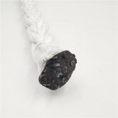 China Offshore Fishing Net Rope 22mm PP Fiber Coated Galvanized Steel Core Wire Rope for sale