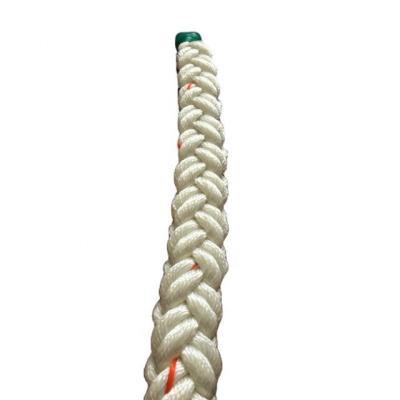 China High Strength 48mm 8 Strand Polyester Rope For Marine Project for sale