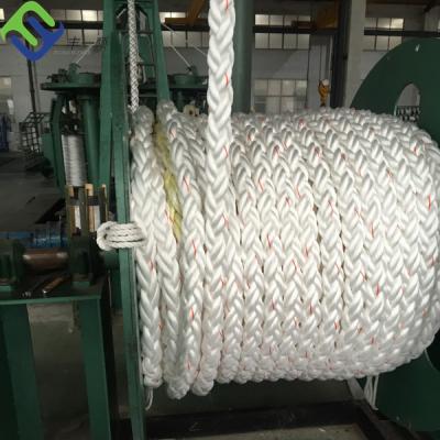 China 8 Strand Polyester Mooring Ropes UV Resistant Abrasion Resistant for sale