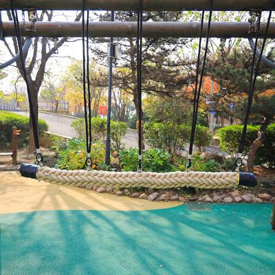 China Suspension Children's Playground Rope Bridge Commercial 150mm Polyester Rope for sale