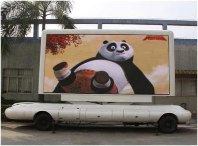 China Aluminum / Iron Led billboard truck advertising High brightness outdoor advertising billboards for sale