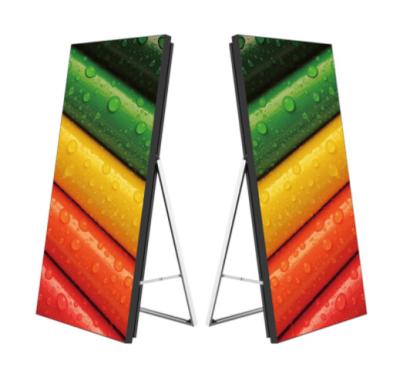 China Full Color Indoor HD Screen , Small Pitch Floor Standing LED Poster Display for sale